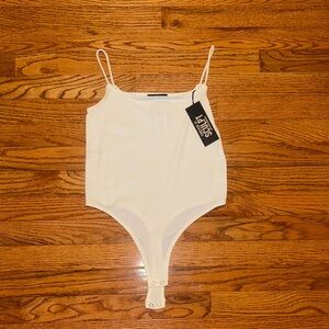 NWT white sculpting bodysuit